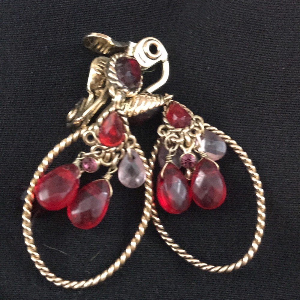 Monet Clip On Earrings - Picture 2 of 2